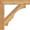 Ekena Millwork Balboa Block Rough Sawn Bracket, Western Red Cedar, 4"W x 28"D x 28"H BKT04X28X28BOA05RWR - alternate 2